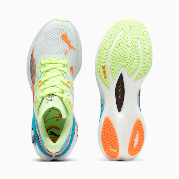 Tenis para correr Deviate NITRO 3 Marathon Series para mujer, Nitro Blue-Fizzy Apple, extralarge