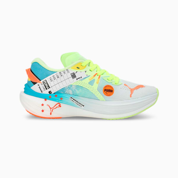 Deviate NITRO™ 3 Marathon Series Women's Running Shoes, Nitro Blue-Fizzy Apple, extralarge-IND