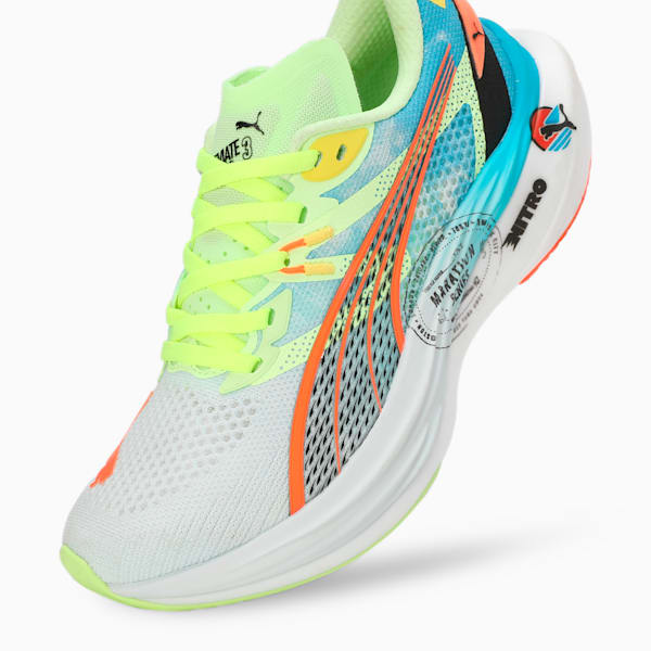 Deviate NITRO™ 3 Marathon Series Women's Running Shoes, Nitro Blue-Fizzy Apple, extralarge-IND