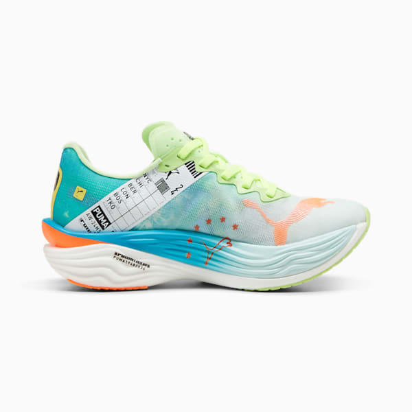 Tenis de correr Deviate NITRO™ Elite 3 Marathon Series para mujer, Nitro Blue-Fizzy Apple, extralarge