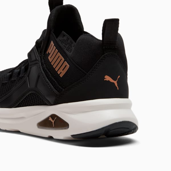 Tenisd de runnin para mujer Revamp Enzo 2, PUMA Black-PUMA Gold, extralarge