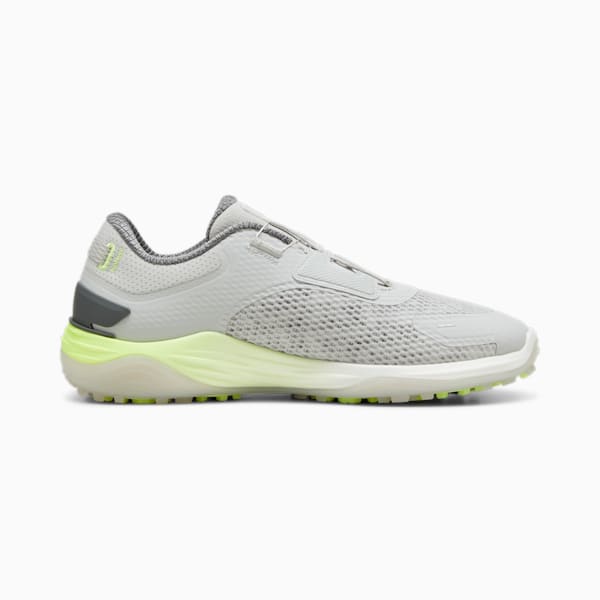 メンズ ゴルフ シャドウキャット ニトロ ディスク スパイクレス シューズ, Glacial Gray-Feather Gray-Fast Yellow, extralarge-JPN