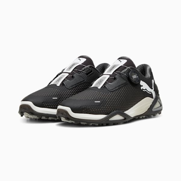 メンズ ゴルフ シャドウキャット ニトロ ディスク スパイクレス シューズ, PUMA Black-Asphalt-PUMA White, extralarge-JPN