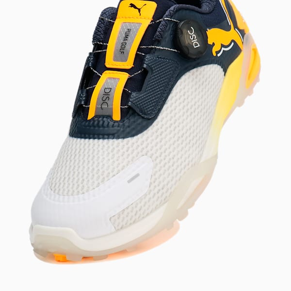 メンズ ゴルフ シャドウキャット ニトロ ディスク スパイクレス シューズ, PUMA White-Deep Navy-Sun Stream, extralarge-JPN