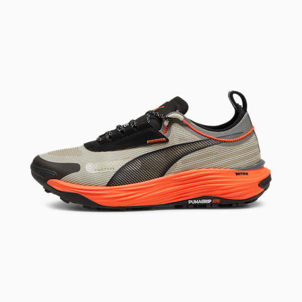 SEASONS Voyage NITRO™ 3 Men's Trail Running Shoes, Desert Dust-Flame Flicker-PUMA Black, extralarge