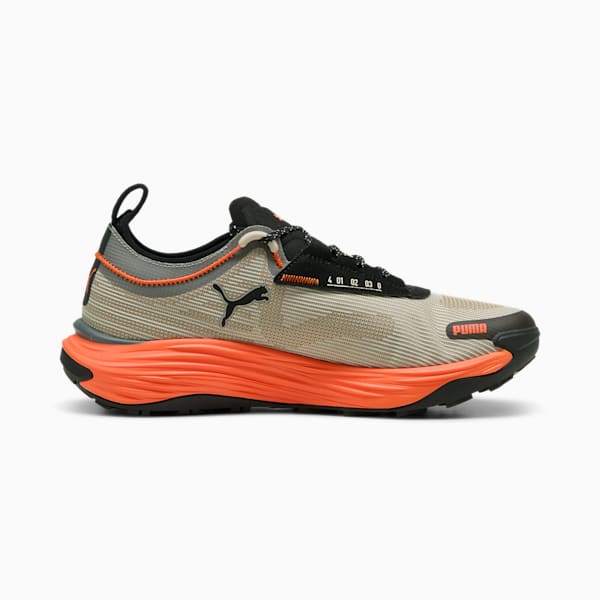 SEASONS Voyage NITRO™ 3 Men's Trail Running Shoes, Desert Dust-Flame Flicker-PUMA Black, extralarge