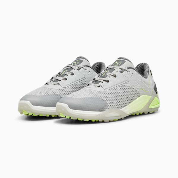 メンズ ゴルフ シャドウキャット ニトロ スパイクレス シューズ, Glacial Gray-Feather Gray-Fast Yellow, extralarge-JPN