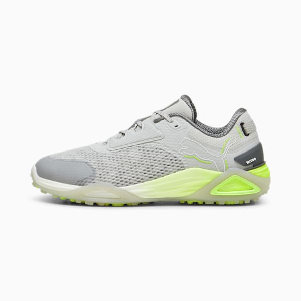 メンズ ゴルフ シャドウキャット ニトロ スパイクレス シューズ, Glacial Gray-Feather Gray-Fast Yellow, extralarge-JPN