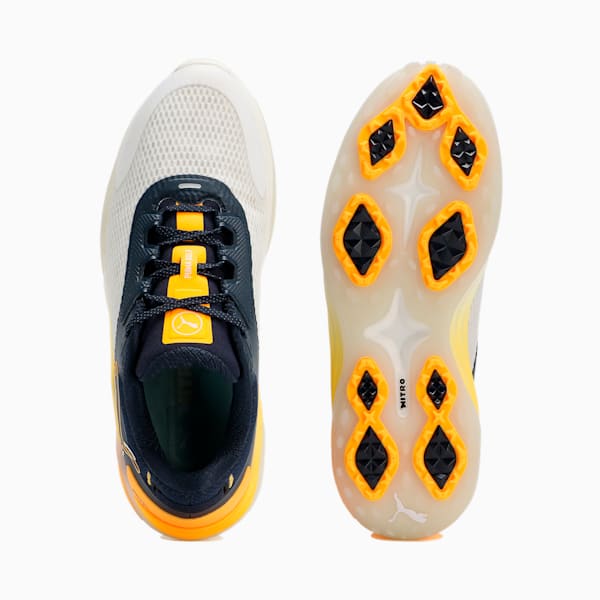 メンズ ゴルフ シャドウキャット ニトロ スパイクレス シューズ, PUMA White-Deep Navy-Sun Stream, extralarge-JPN