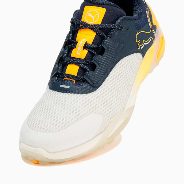 メンズ ゴルフ シャドウキャット ニトロ スパイクレス シューズ, PUMA White-Deep Navy-Sun Stream, extralarge-JPN