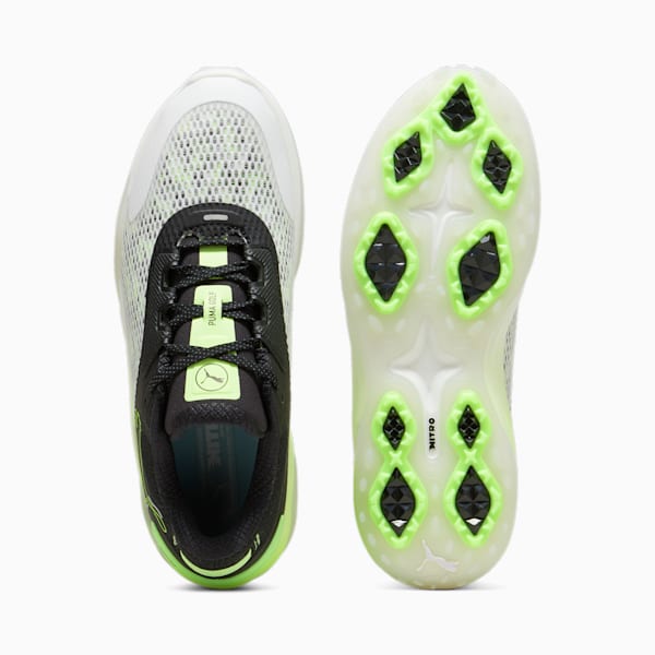 メンズ ゴルフ シャドウキャット ニトロ スパイクレス シューズ, PUMA White-PUMA Black-Fizzy Apple, extralarge-JPN