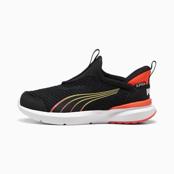 Zapatillas de correr Kruz ProFoam SLIPTECH™ para niños pequeños, PUMA Black-Redmazing, extralarge