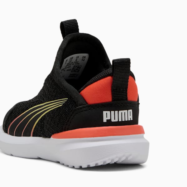 Kruz SLIPTECH™ Toddlers' Running Shoes, PUMA Black-Redmazing, extralarge