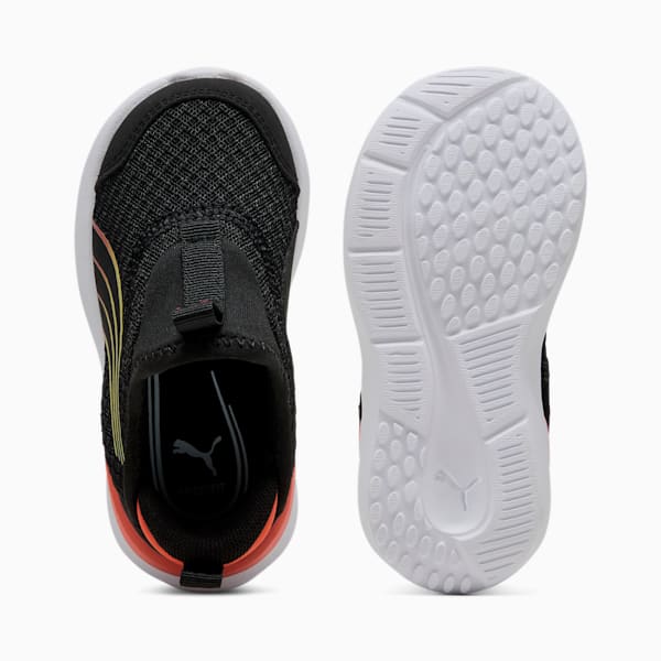 Zapatillas de correr para niños pequeños Kruz SLIPTECH™, PUMA Black-Redmazing, extralarge