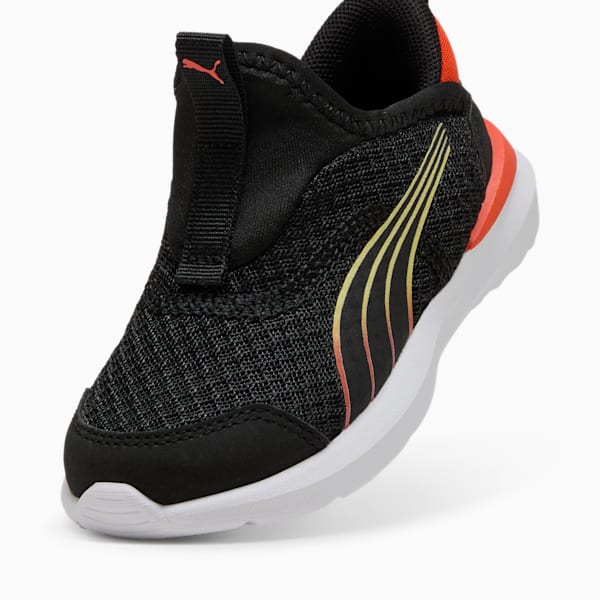 Zapatillas de correr para niños pequeños Kruz SLIPTECH™, PUMA Black-Redmazing, extralarge