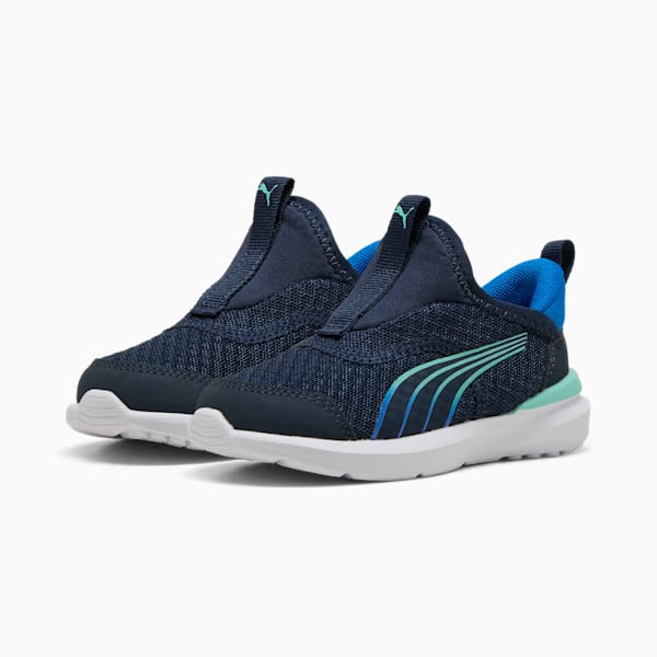 Zapatillas de correr para niños pequeños Kruz SLIPTECH™, Club Navy-Hyperlink Blue, extralarge