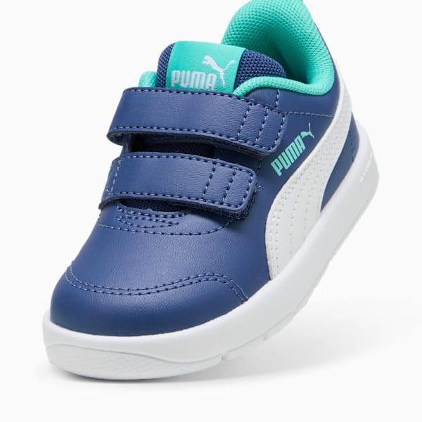 ベビー コートフレックス V3 V スニーカー 12-16cm, Blue Crystal-PUMA White-Aquatic, extralarge-JPN