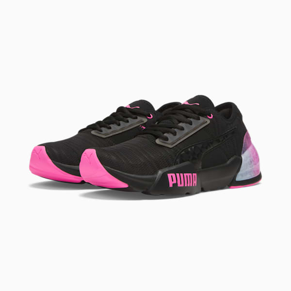 Cell Phase Femme Fade Women's Running Shoes, PUMA Black-Poison Pink, extralarge