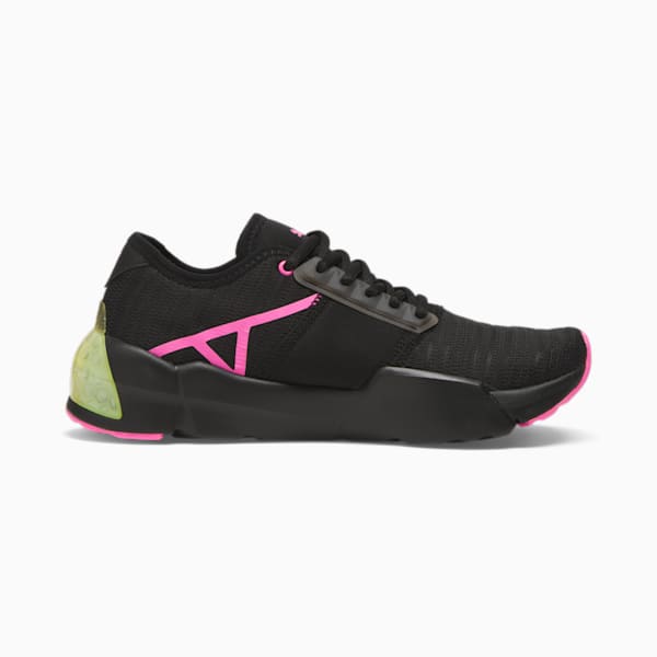 Tenis para correr para mujer Cell Phase Femme Fade, PUMA Black-Poison Pink, extralarge