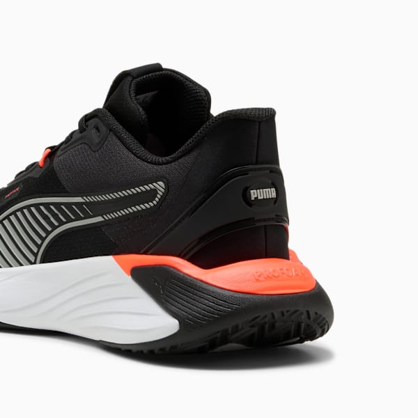 PWR Hybrid Training Shoes, PUMA Black-PUMA White-Glowing Red-Gray Echo, extralarge