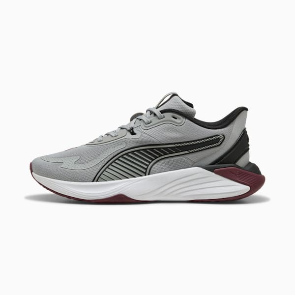 Tenis de entrenamiento PWR Hybrid, Gray Echo-Ruby Shimmer-PUMA Black, extralarge