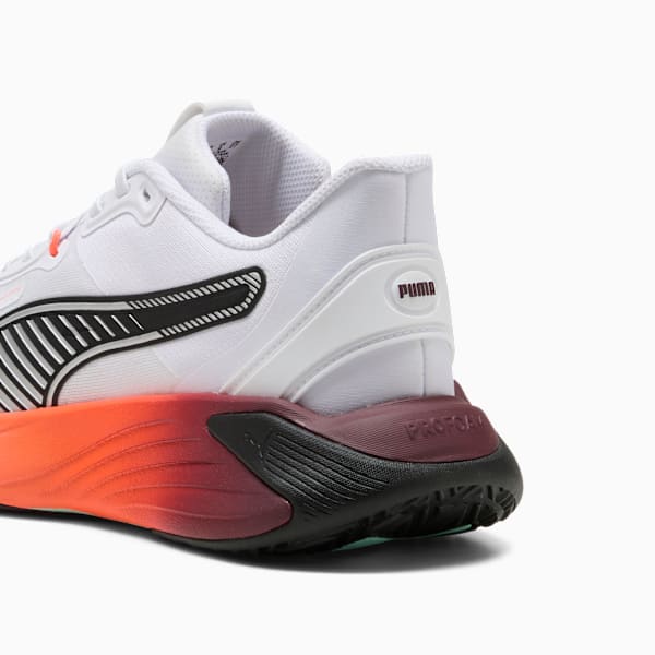 PWR Hybrid Training Shoes, PUMA White-Glowing Red-Ruby Shimmer-Mint Melt, extralarge