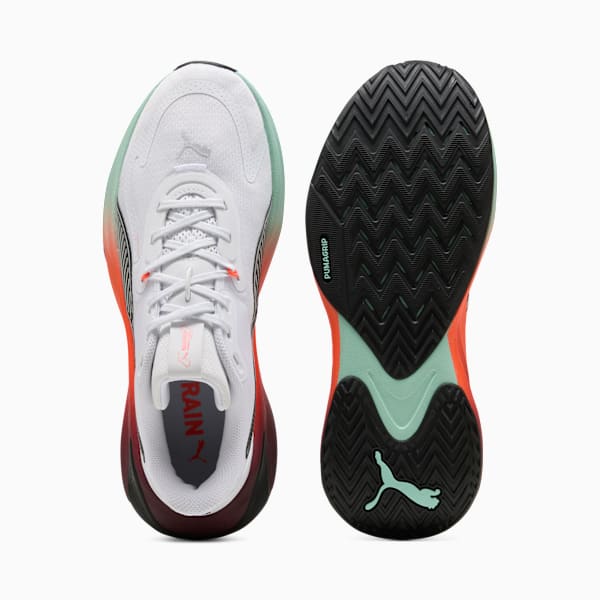 PWR Hybrid Training Shoes, PUMA White-Glowing Red-Ruby Shimmer-Mint Melt, extralarge