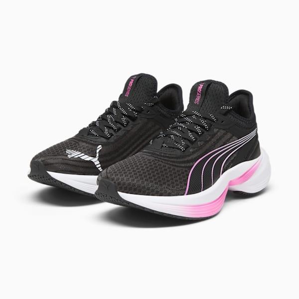 Conduct Pro Women's Running Shoe, PUMA Black-Poison Pink-PUMA Silver, extralarge