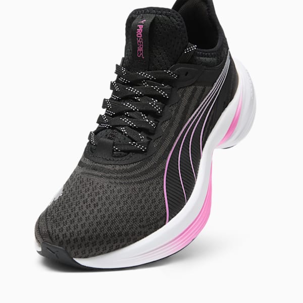 Conduct Pro Women's Running Shoe, PUMA Black-Poison Pink-PUMA Silver, extralarge