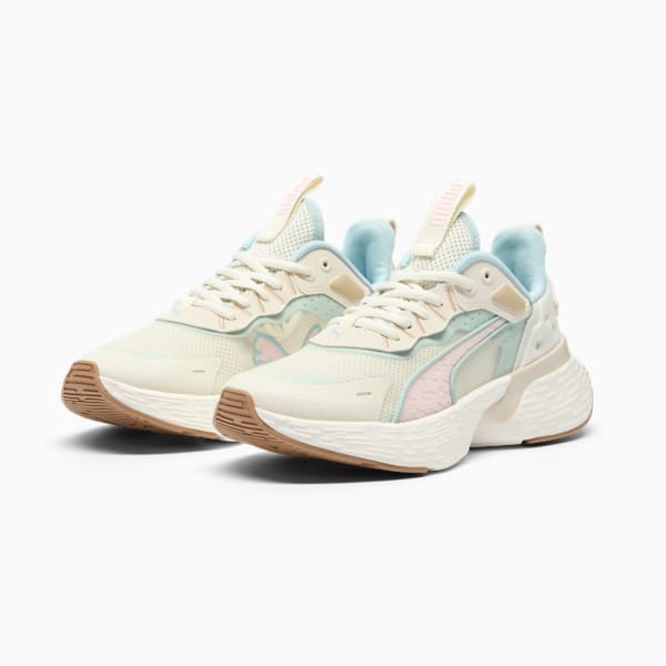Tenis de running para mujer SOFTRIDE Sway, Alpine Snow-Turquoise Surf-Whisp Of Pink, extralarge