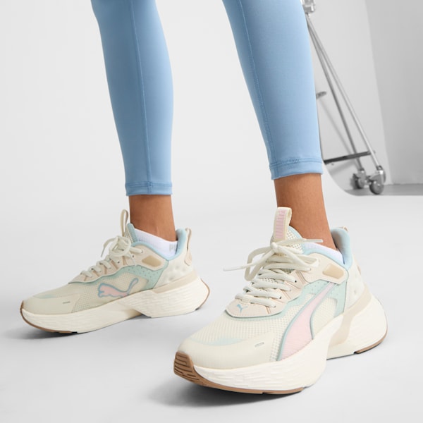 Tenis de running para mujer SOFTRIDE Sway, Alpine Snow-Turquoise Surf-Whisp Of Pink, extralarge