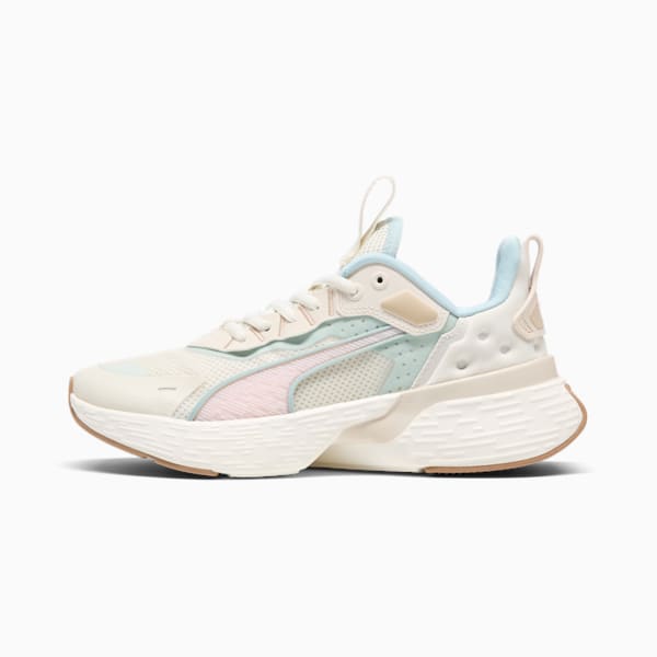 Tenis de running para mujer SOFTRIDE Sway, Alpine Snow-Turquoise Surf-Whisp Of Pink, extralarge