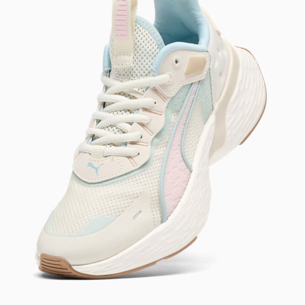 Tenis de running para mujer SOFTRIDE Sway, Alpine Snow-Turquoise Surf-Whisp Of Pink, extralarge