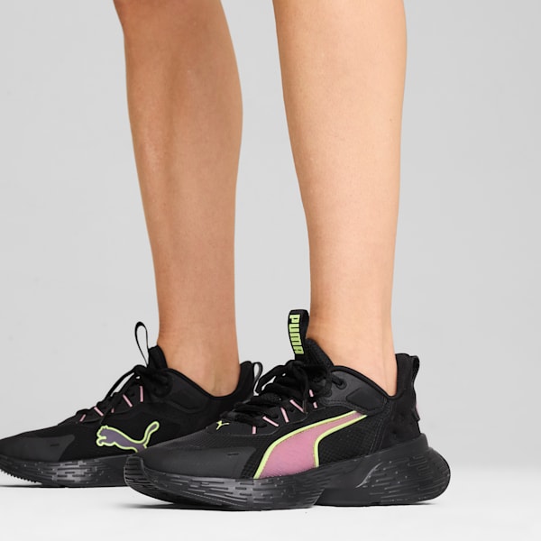 SOFTRIDE Sway Women's Running Shoes, PUMA Black-Mauved Out-Fizzy Apple, extralarge-IND