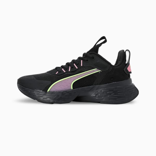 SOFTRIDE Sway Women's Running Shoes, PUMA Black-Mauved Out-Fizzy Apple, extralarge-IND