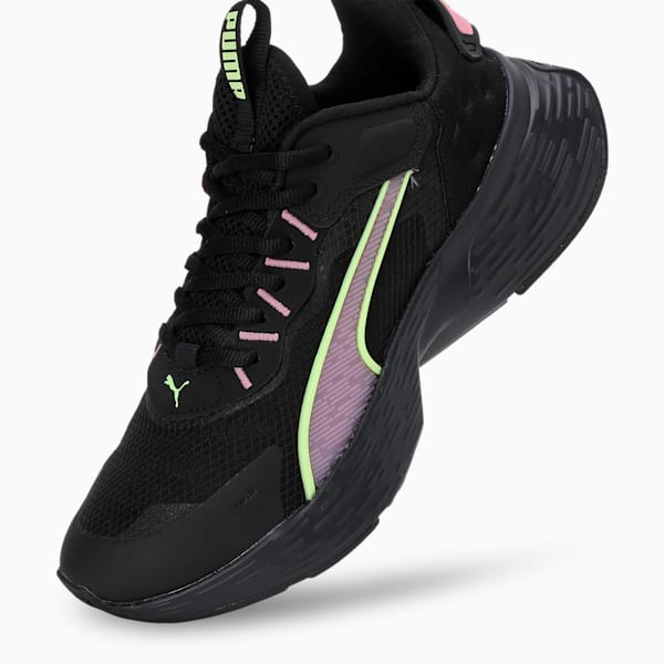 SOFTRIDE Sway Women's Running Shoes, PUMA Black-Mauved Out-Fizzy Apple, extralarge-IND