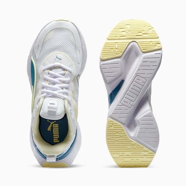 Tenis de running para mujer SOFTRIDE Sway, PUMA White-Gold Moon, extralarge