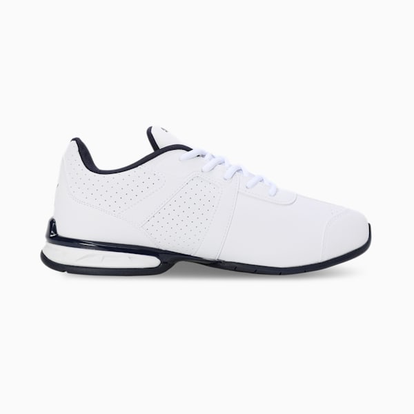 Tazon 7 Evo Unisex Running Shoes, PUMA White-PUMA Navy, extralarge-IND