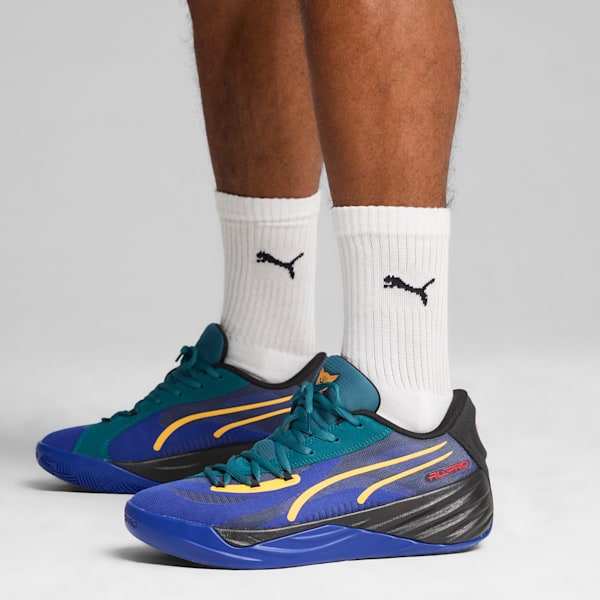 Chaussures de basketball All-Pro NITRO™ Crowd Craze Homme, Lapis Lazuli-Cold Green-PUMA Black, extralarge