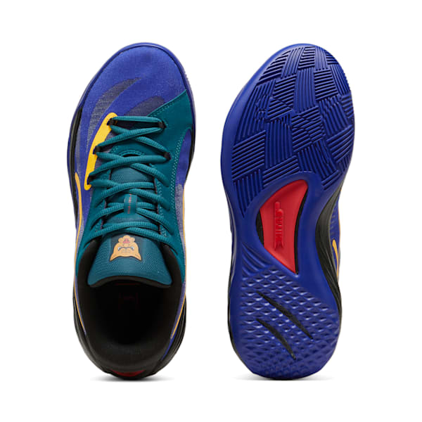 メンズ オールプロ ニトロ クラウド クレーズ バスケットボールシューズ, Lapis Lazuli-Cold Green-PUMA Black, extralarge-JPN