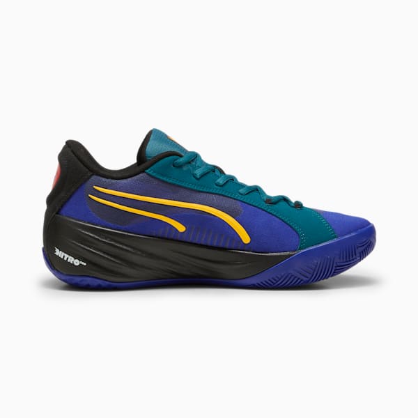 All-Pro NITRO™ Crowd Craze Men's Basketball Shoes, Lapis Lazuli-Cold Green-PUMA Black, extralarge