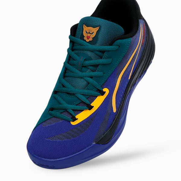 All-Pro NITRO™ Crowd Craze Basketball Shoes, Lapis Lazuli-Cold Green-PUMA Black, extralarge-IND