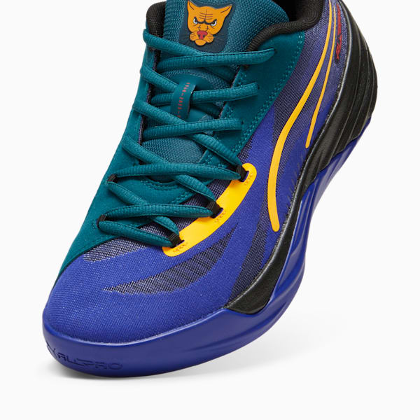 All-Pro NITRO™ Crowd Craze Men's Basketball Shoes, Lapis Lazuli-Cold Green-PUMA Black, extralarge