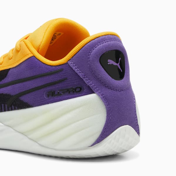 Tenis de basquetbol All-Pro NITRO™ 2 Crowd Craze, Team Violet-Yellow Sizzle-PUMA White, extralarge