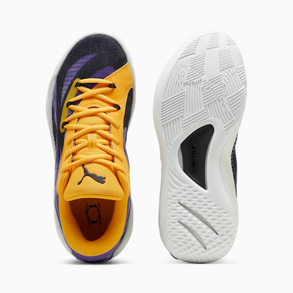 Tenis de basquetbol All-Pro NITRO™ 2 Crowd Craze, Team Violet-Yellow Sizzle-PUMA White, extralarge