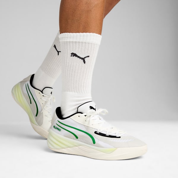 All-Pro NITRO™ Basketball Shoes, Warm White-Glacial Gray-Archive Green, extralarge