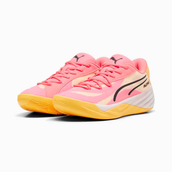 All-Pro NITRO™ Basketball Shoes, Sunset Glow-Sun Stream-PUMA Black, extralarge