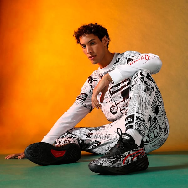 All-Pro NITRO™ Media Day Basketball Shoes, PUMA Black-PUMA White-For All Time Red, extralarge-IND
