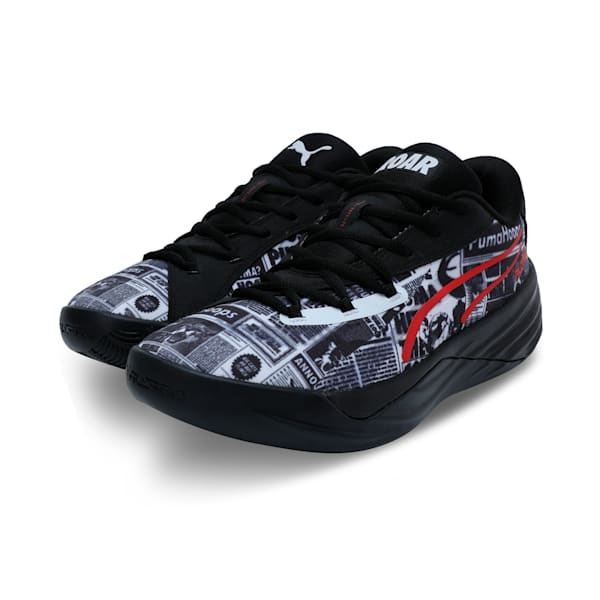 All-Pro NITRO™ Media Day Unisex Basketball Shoes, PUMA Black-PUMA White-For All Time Red, extralarge-IND