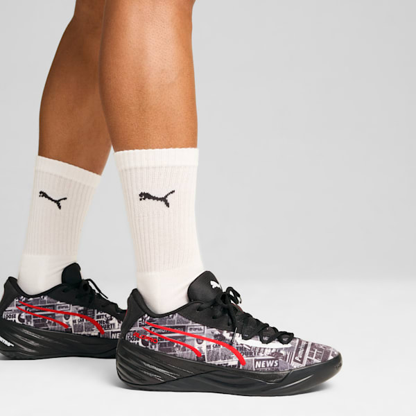 Tenis de basquetbol All-Pro NITRO™ 2 Crowd Craze, PUMA Black-PUMA White-For All Time Red, extralarge